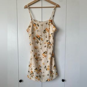 Sage the Label Mini Dress with Lemon Graphic Size Small